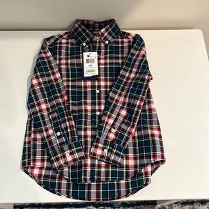 Brand new boys Ralph Lauren plaid button down shirt